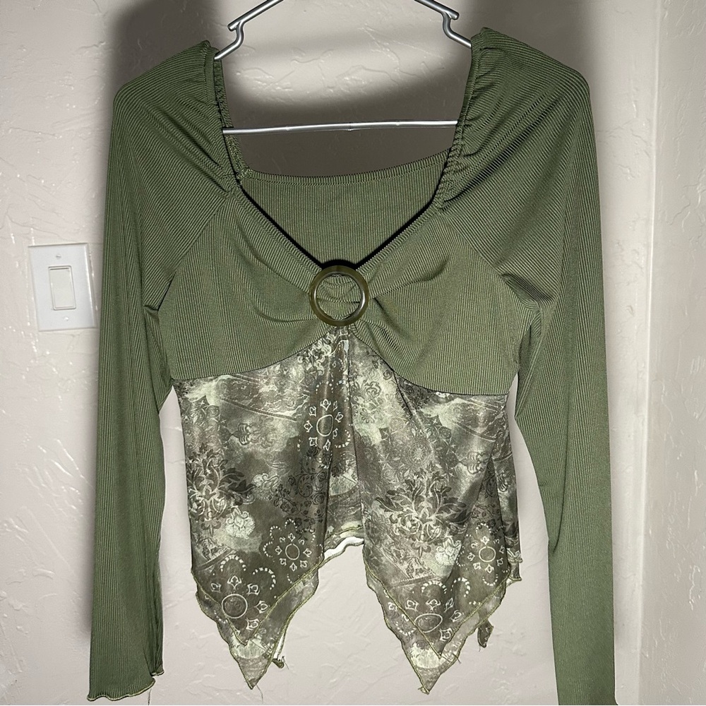 Y2k Green Women's Top